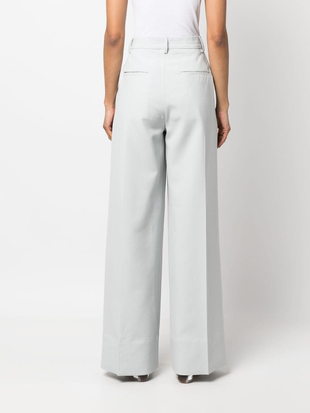 wide-leg tailored trousers - 4