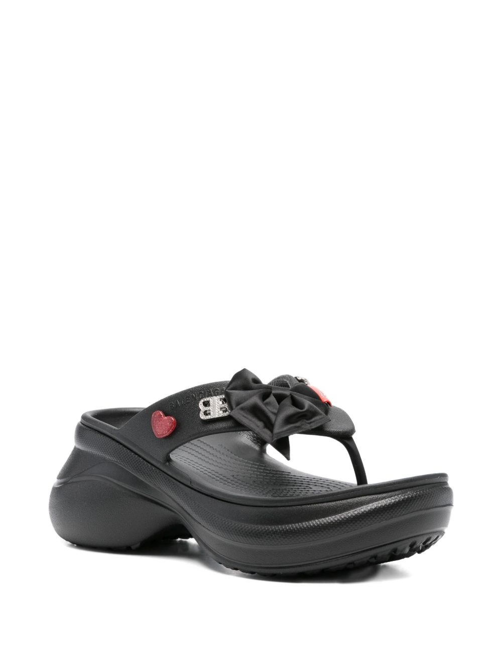platform thong croc slides - 2
