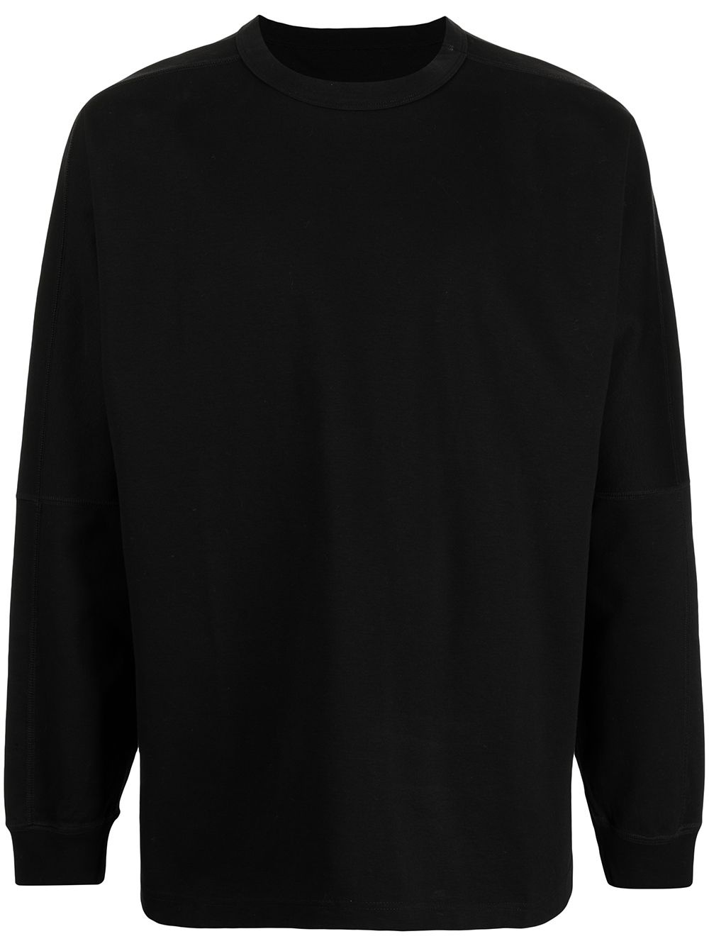 darted long-sleeved T-shirt - 1