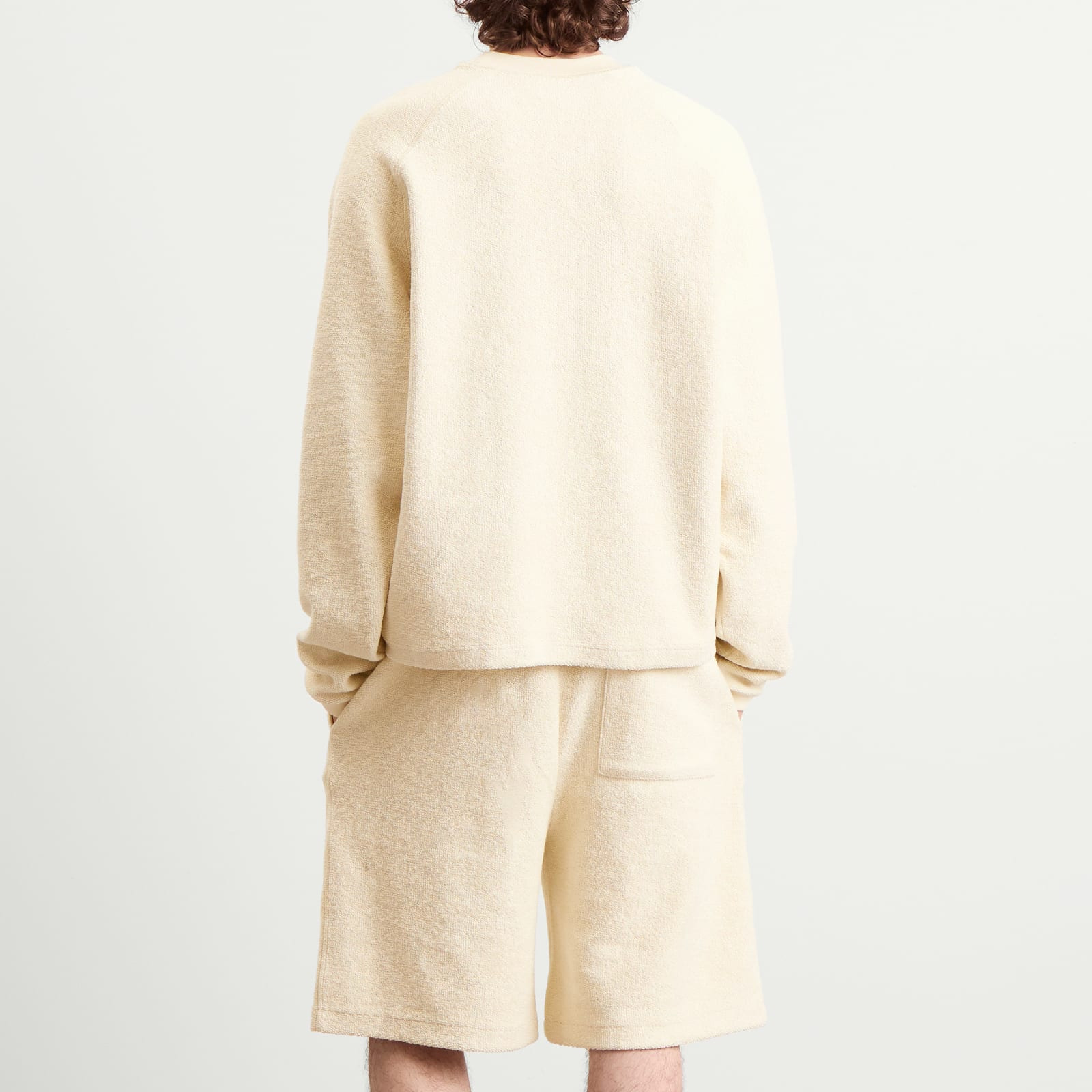 AMI Paris Reversed Non Brushed Fleece Crewneck Sweatshirt - 3