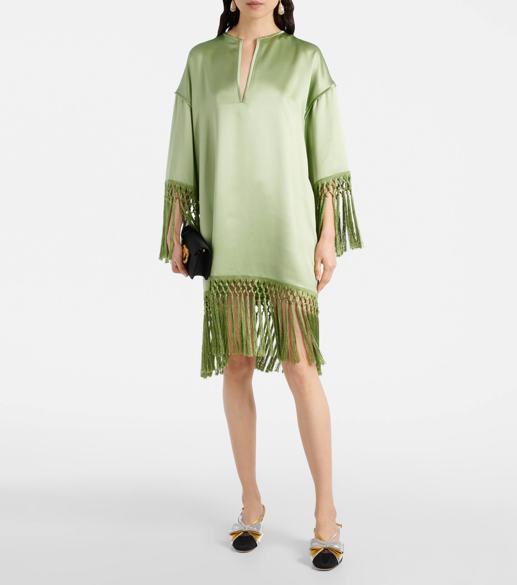 Duchesse silk kaftan - 6