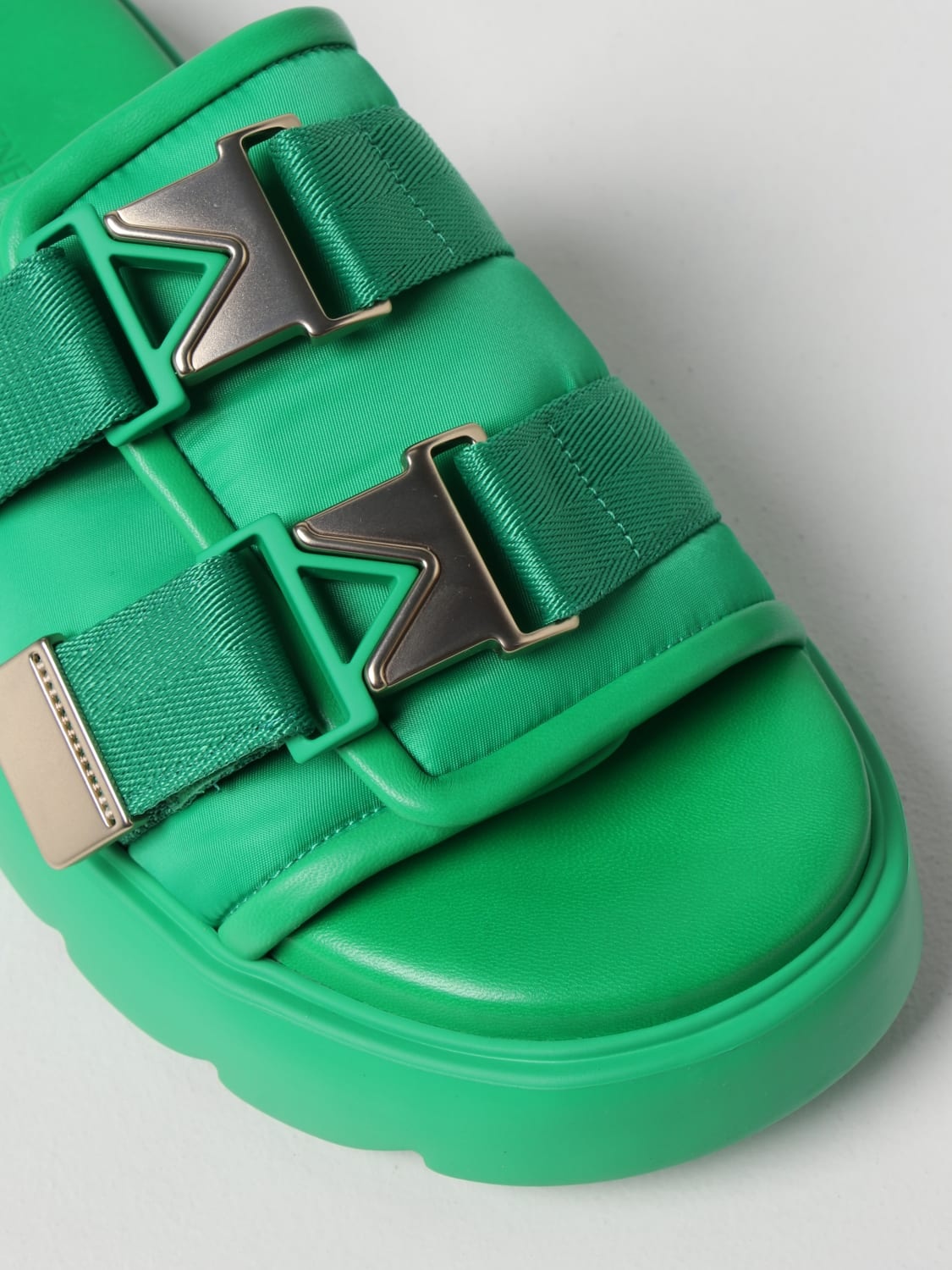 Bottega Veneta Flash rubber and canvas sandals - 4