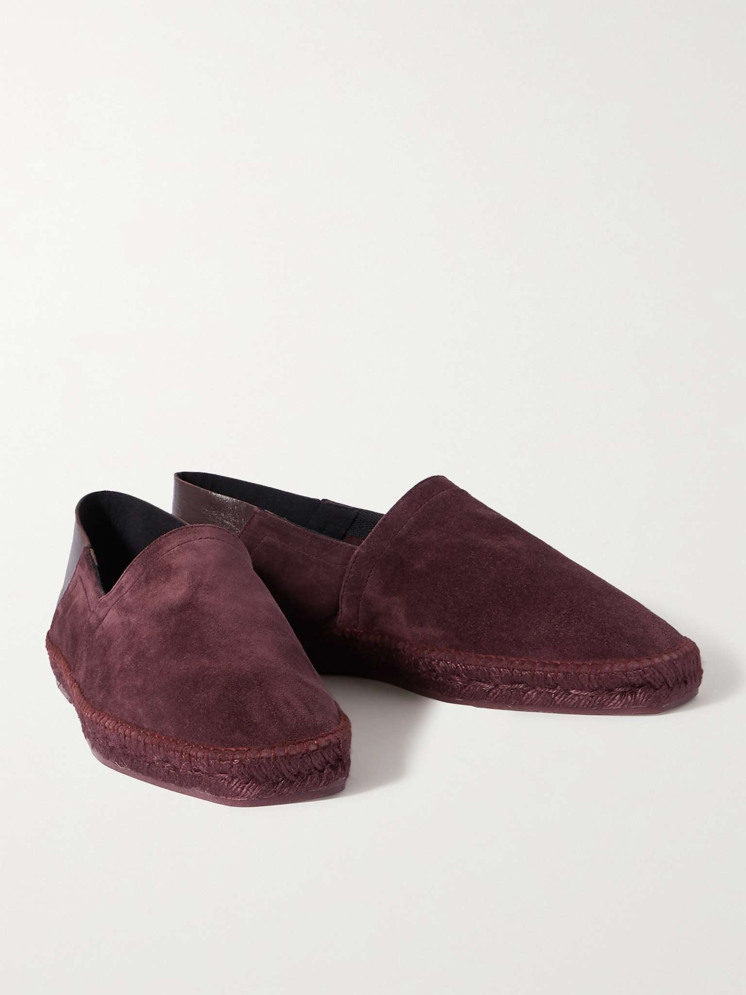 Barnes Collapsible-Heel Suede and Leather Espadrilles - 4