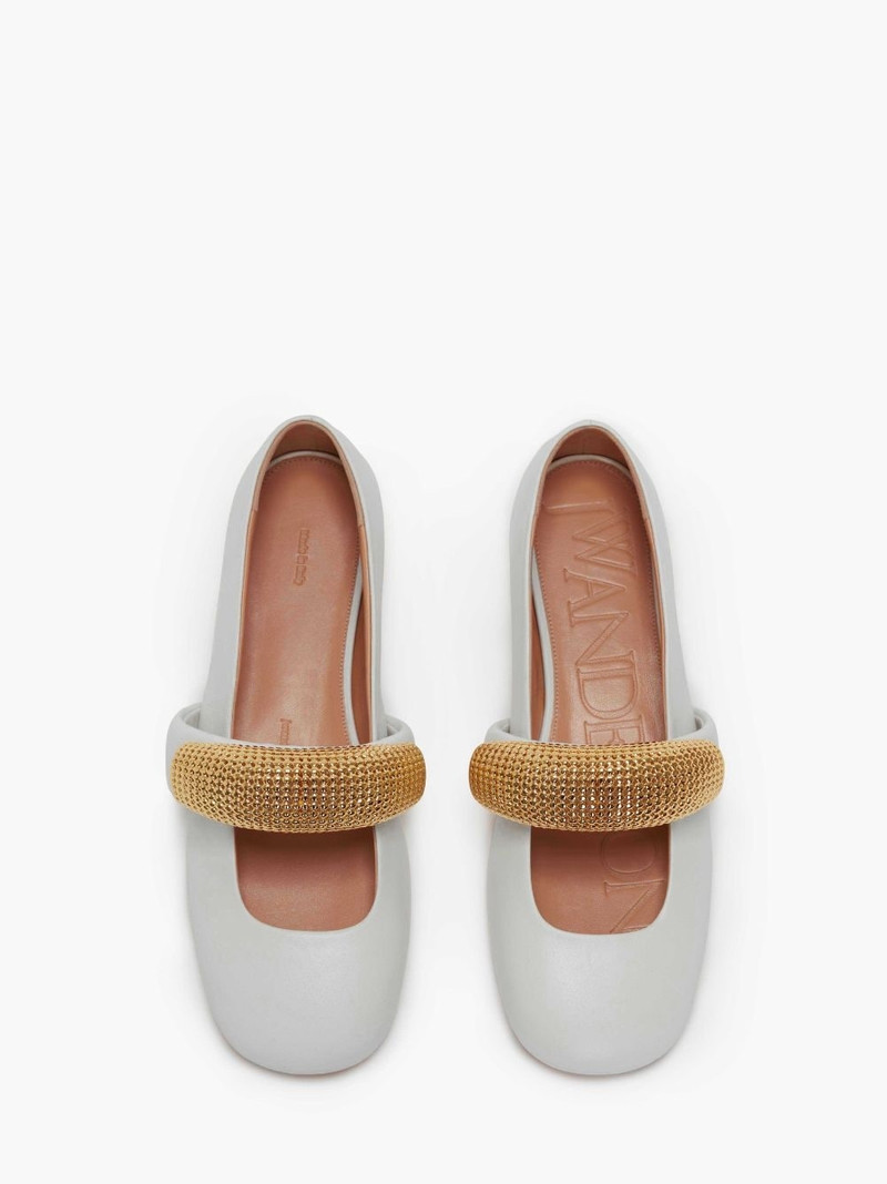BUBBLE BRACELET LEATHER BALLET FLATS 4
