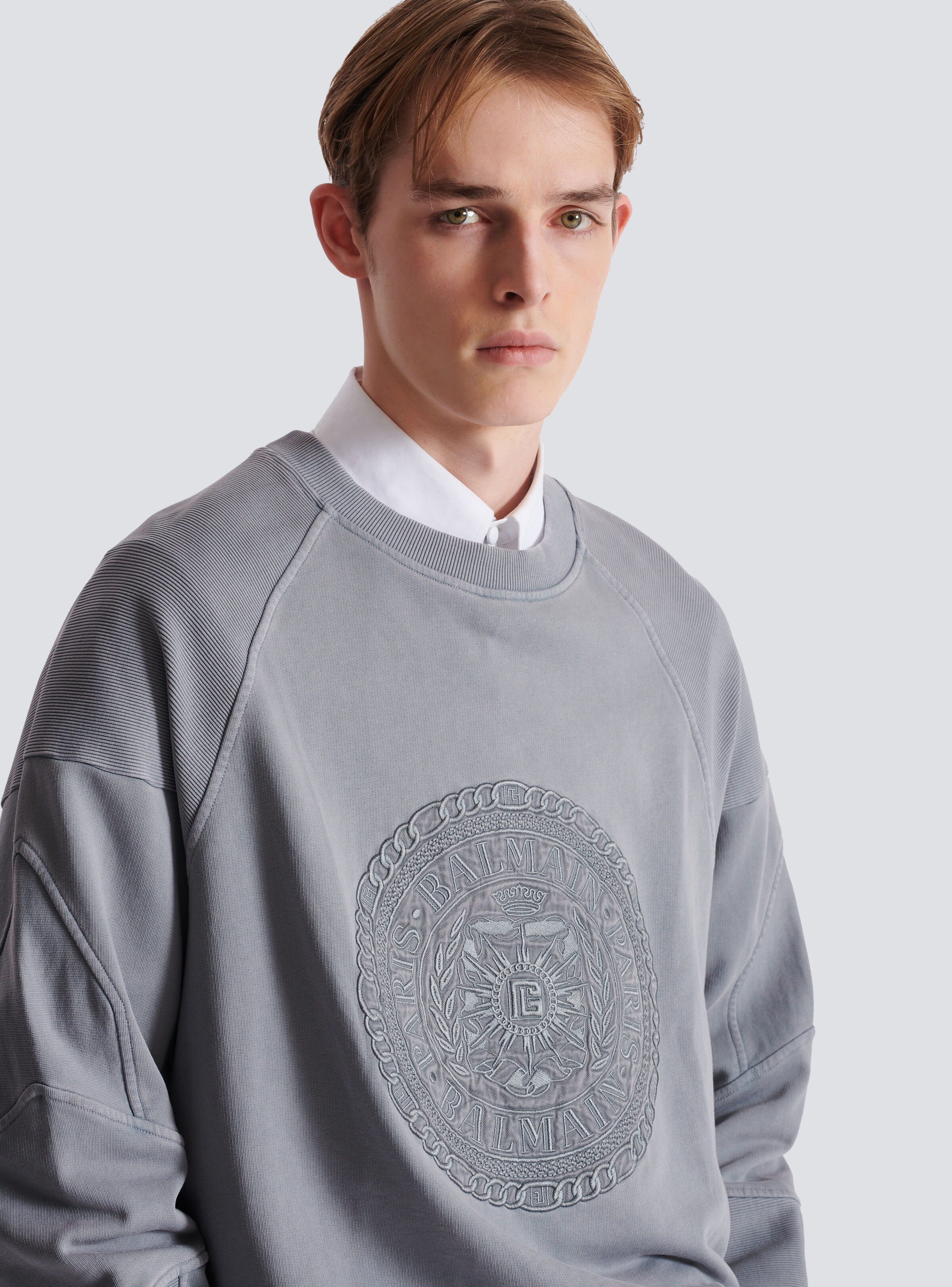 Embroidered Balmain Médaille sweatshirt - 7