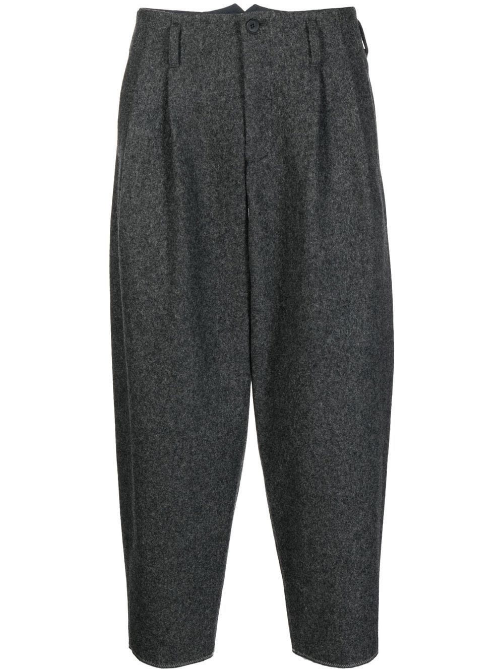 tapered cropped trousers - 1