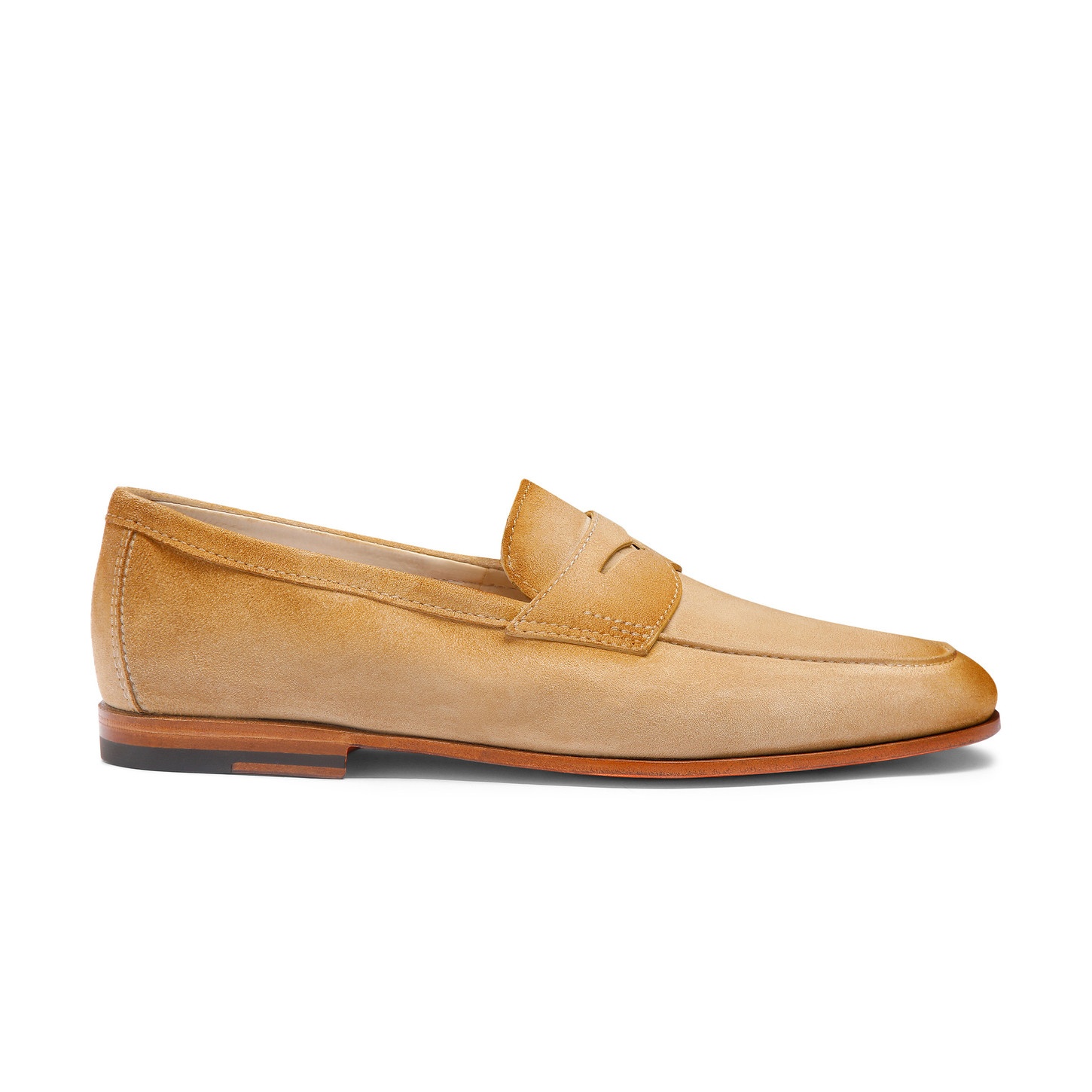 Men's beige suede Carlo loafer - 1