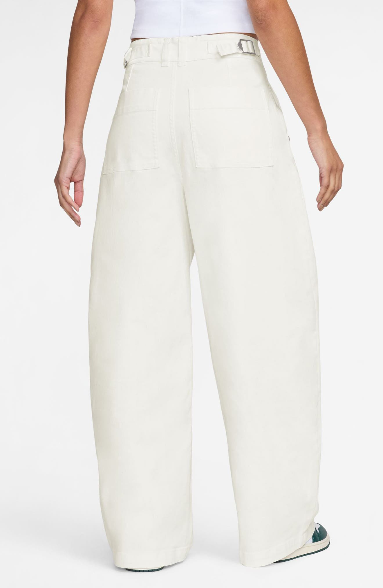 Jordan Flight '91 Wide Leg Baggy Pants in Sail at Nordstrom - 2