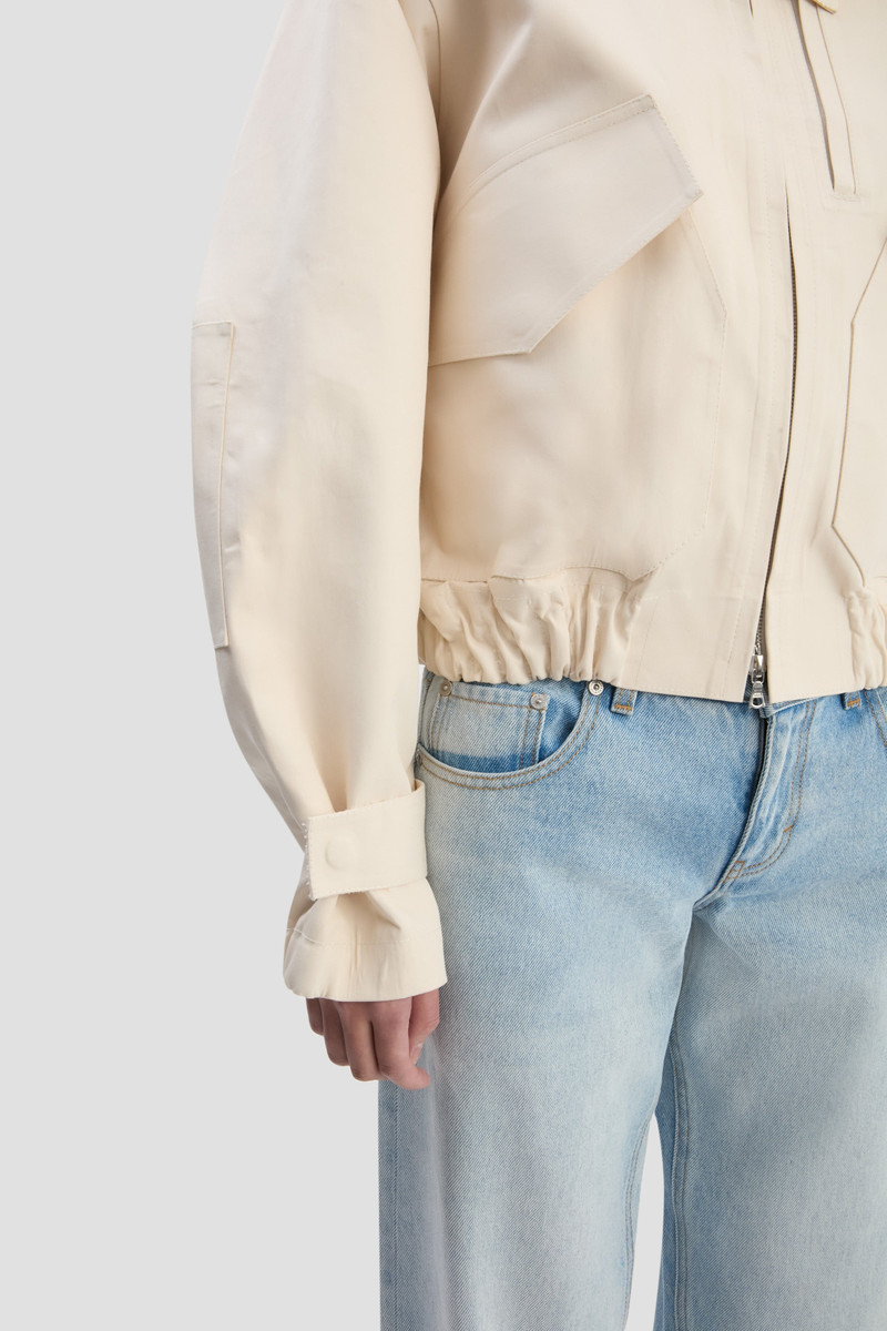 Victoria Beckham X Mackintosh Bomber Jacket In Putty 6