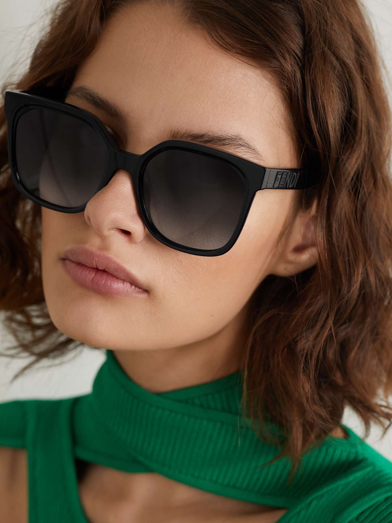 Oversized square-frame acetate sunglasses - 2