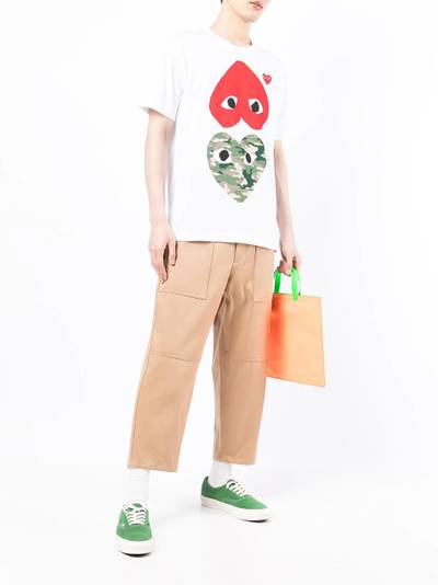 Comme des Garçons PLAY heart print T-shirt outlook