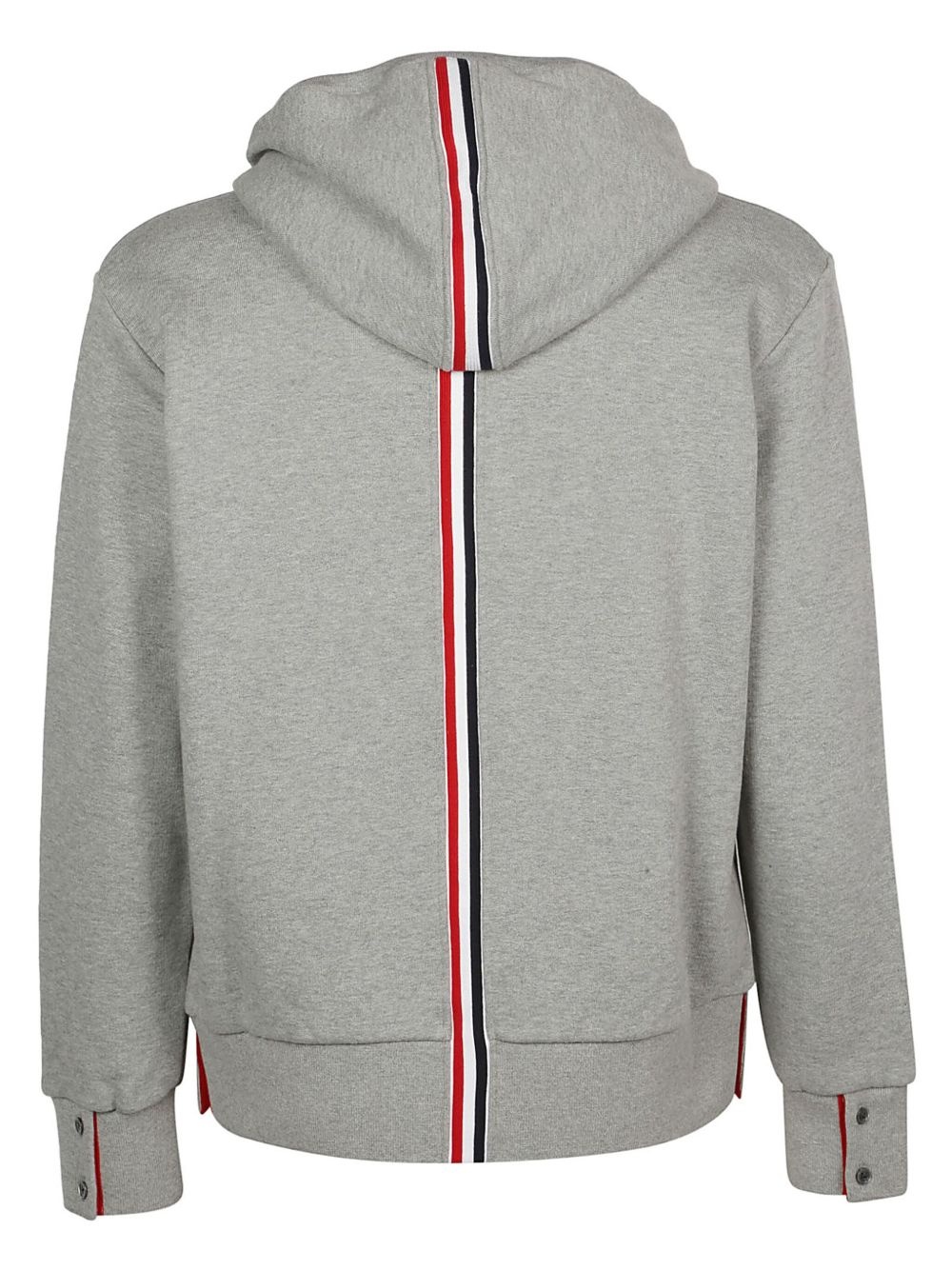 Center-Back Stripe Zip-Up Hoodie - 2