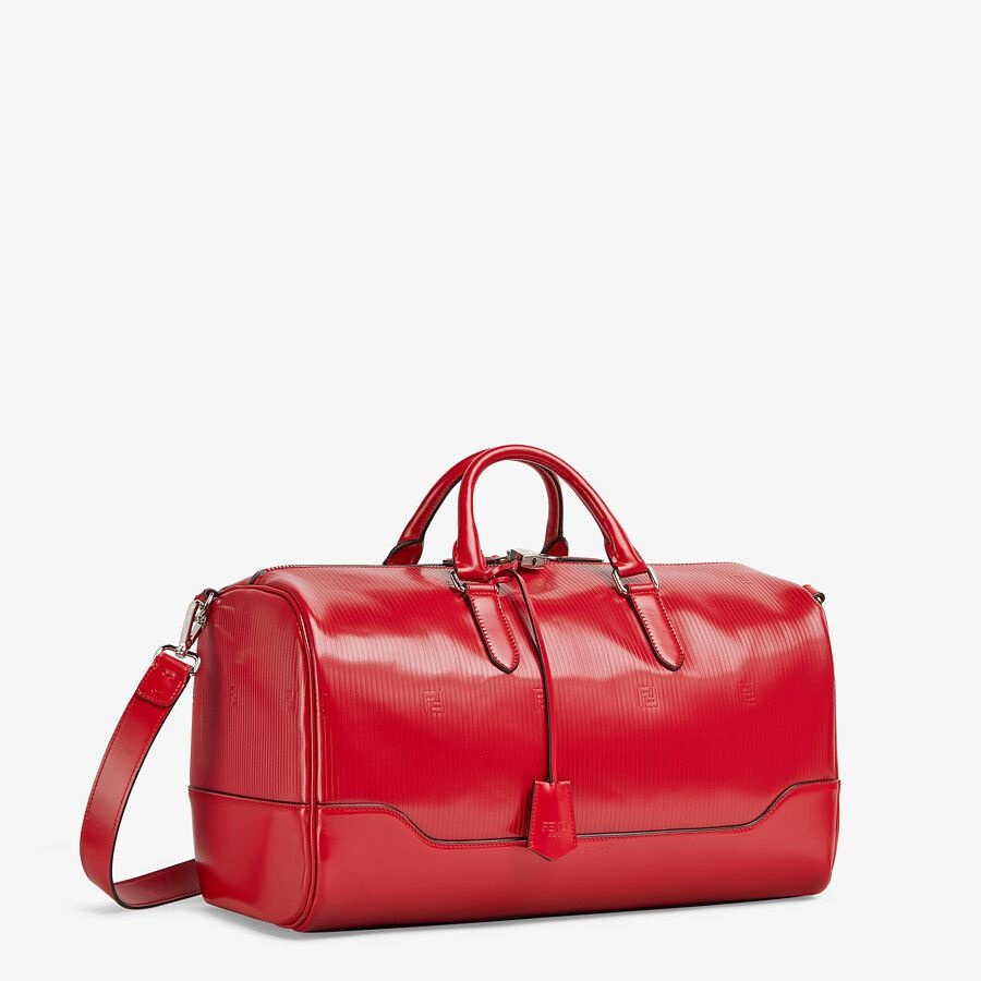 Red leather large bag - 2