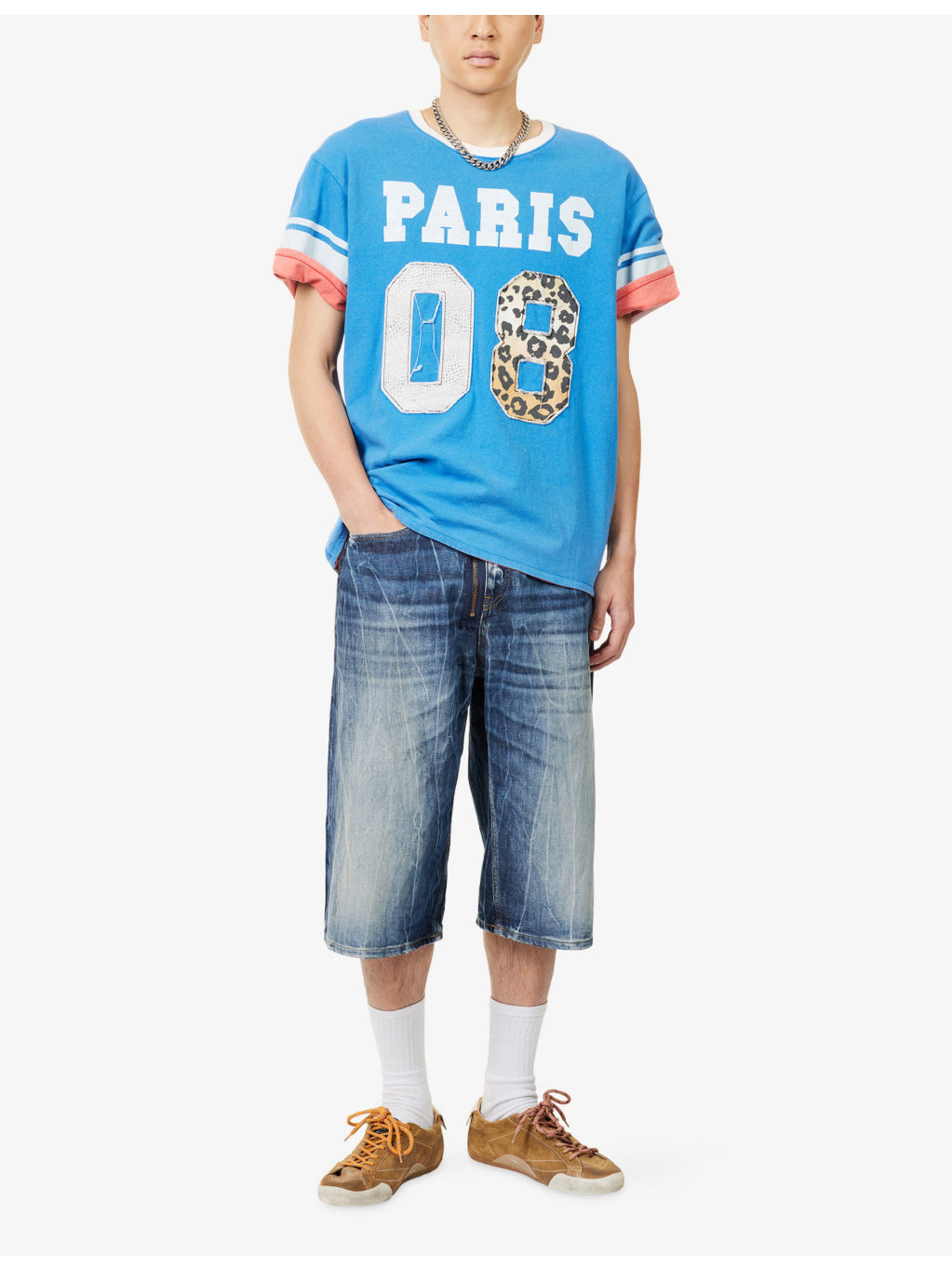 Layered Patch Cotton-Jersey T-Shirt - 2