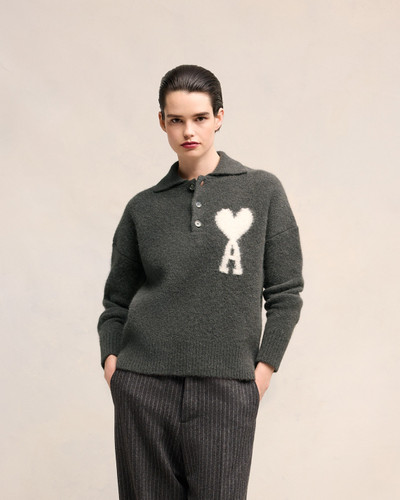 AMI Paris OFF-WHITE AMI DE COEUR POLO outlook