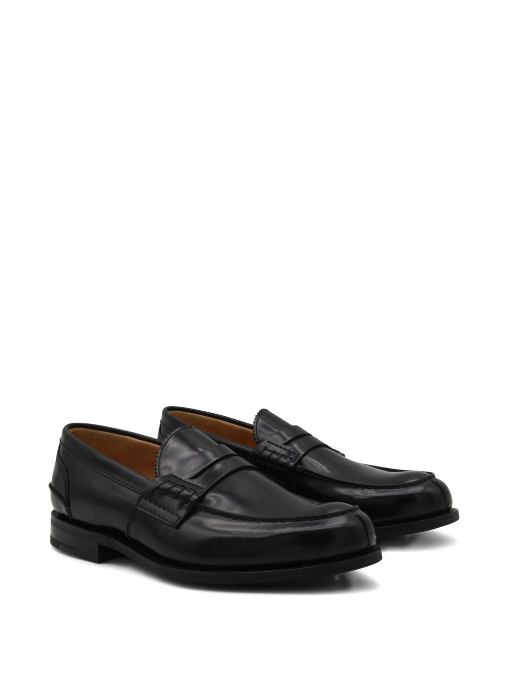 leather penny loafers - 2