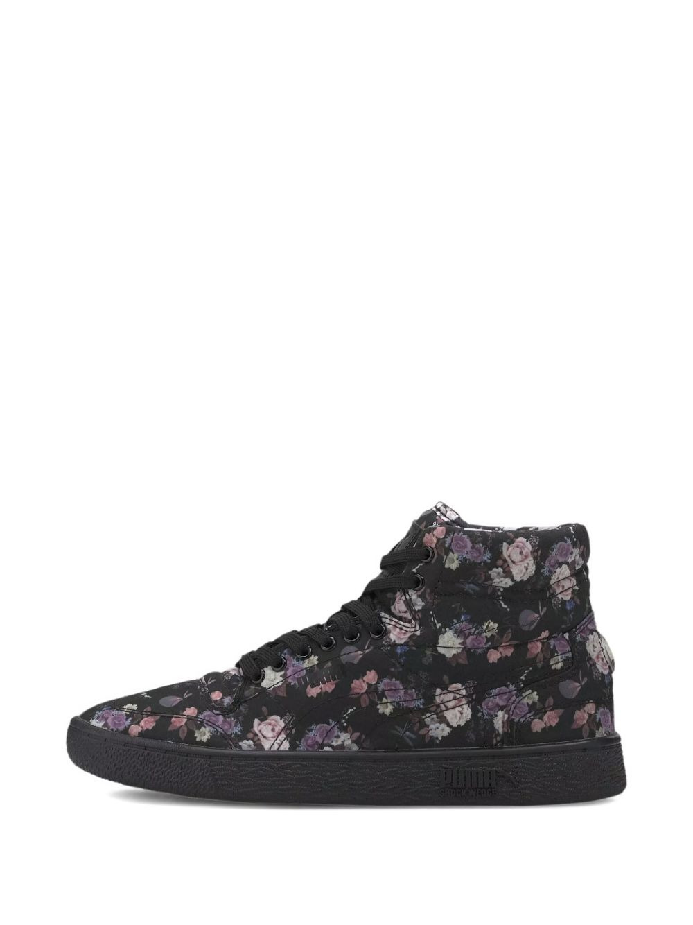 floral print high-top sneakers - 5