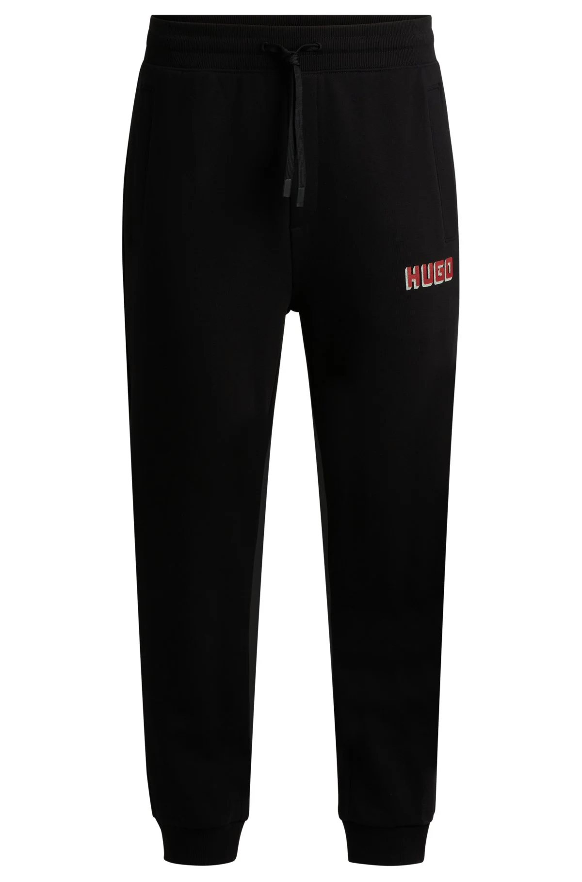 COTTON-TERRY TRACKSUIT BOTTOMS WITH LOGO PRINT - 1