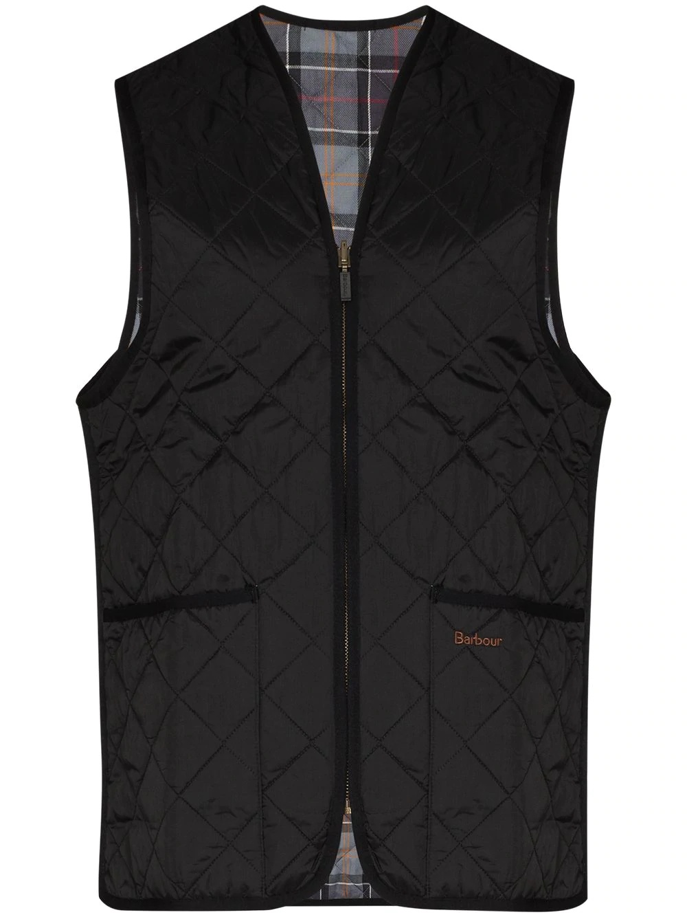 quilted sleeveless gilet - 1