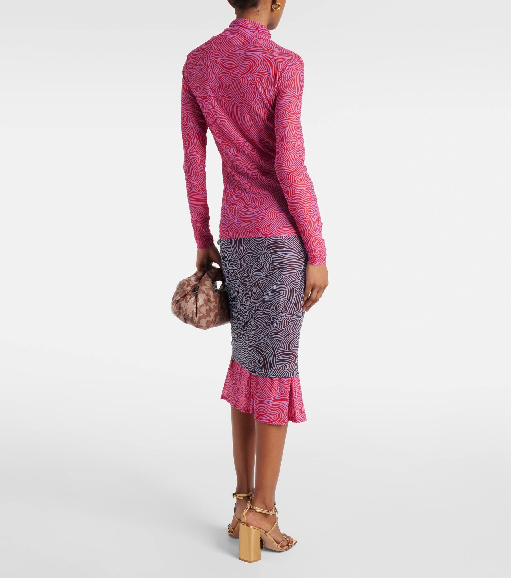 Mesh turtleneck top - 3