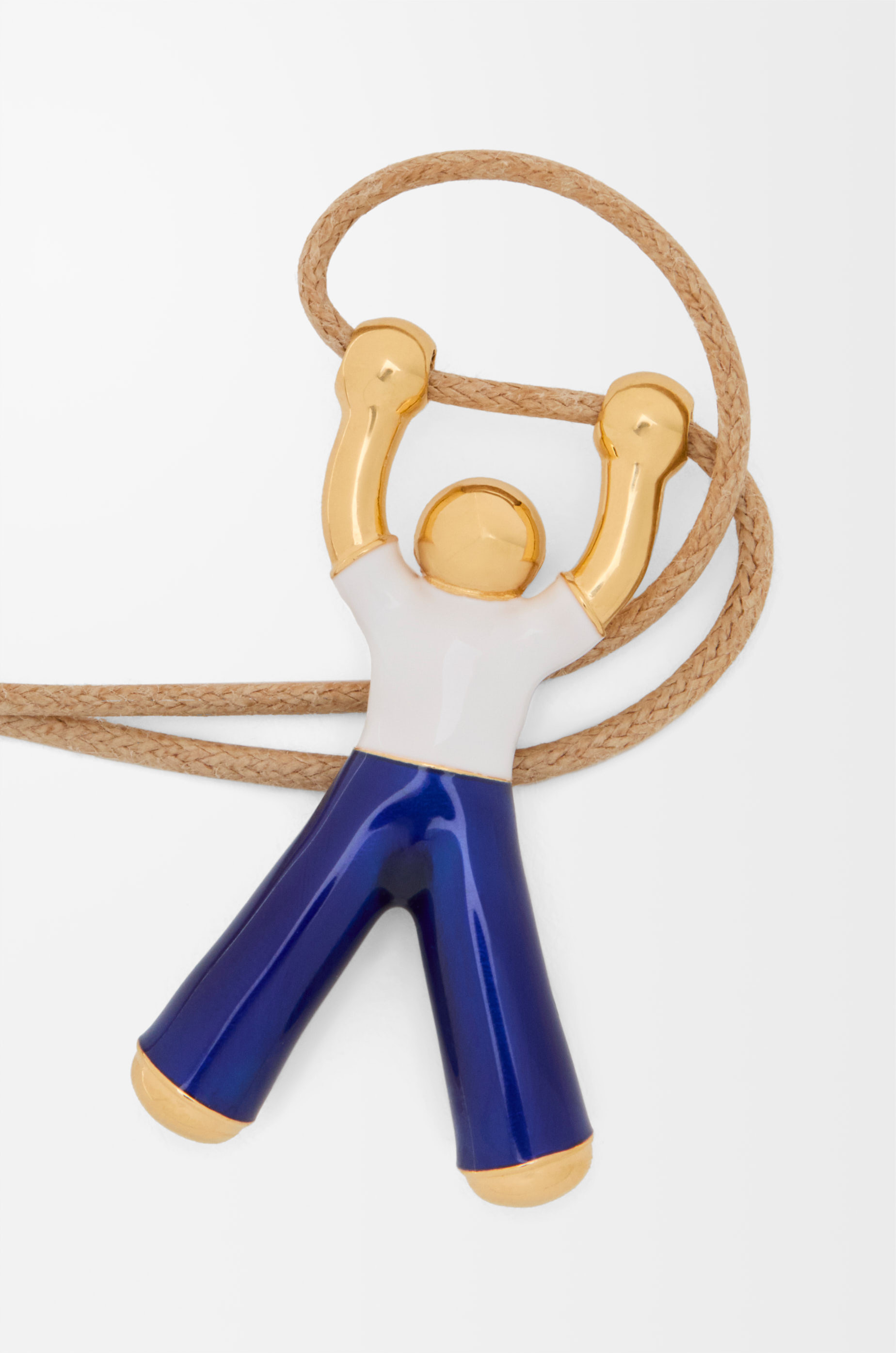 Hanging Acrobat pendant in sterling silver - 2