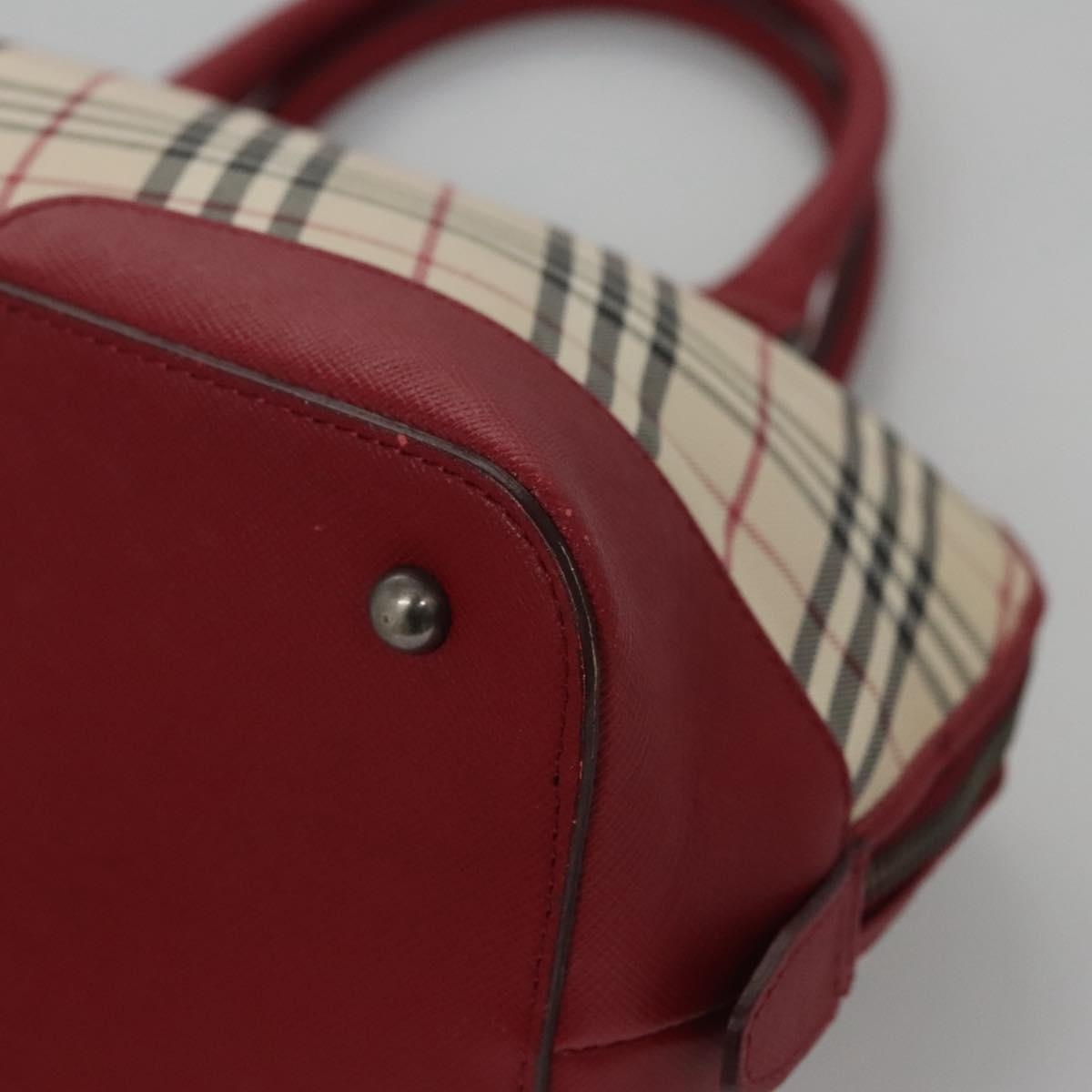 Burberry Nova Check Hand Bag Canvas Beige - 16
