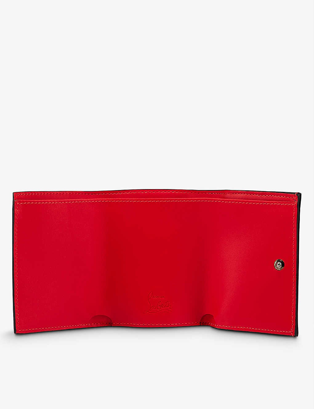 Loubi54 patent-leather wallet - 2