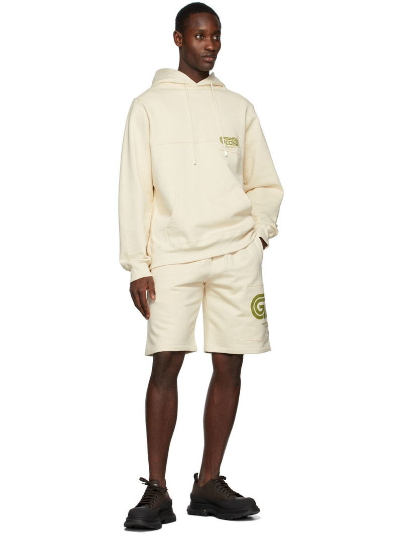 GCDS Beige Eco Regular Sweat Shorts outlook