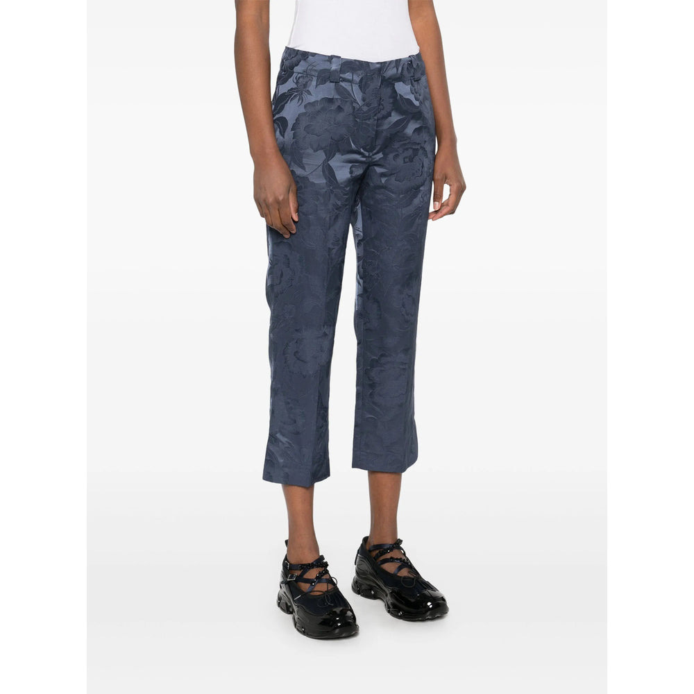 Kenzo Blue Trousers - Straight Trousers Women - 4