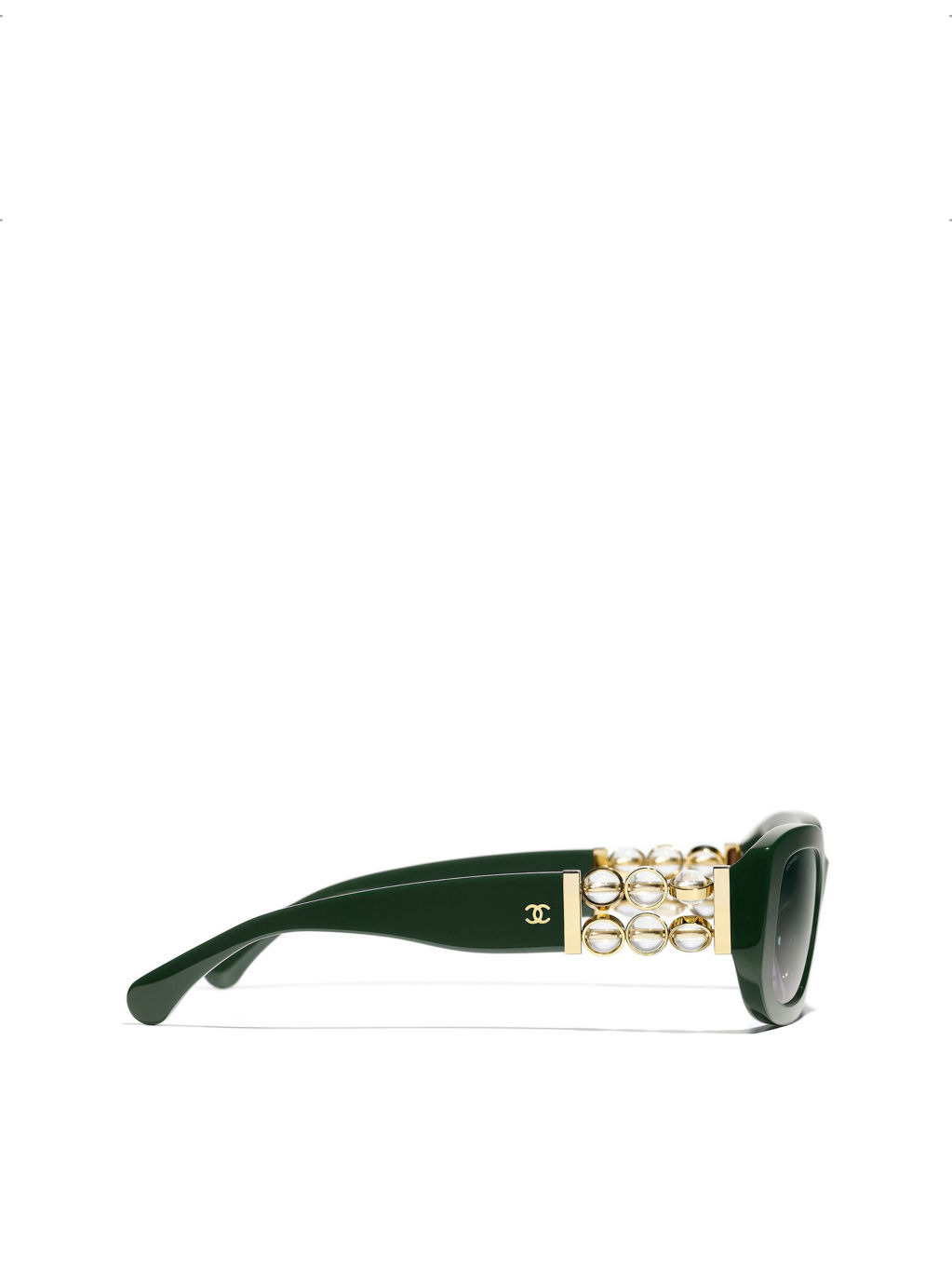 CH5542 Rectangle-Frame Acetate Sunglasses - 3