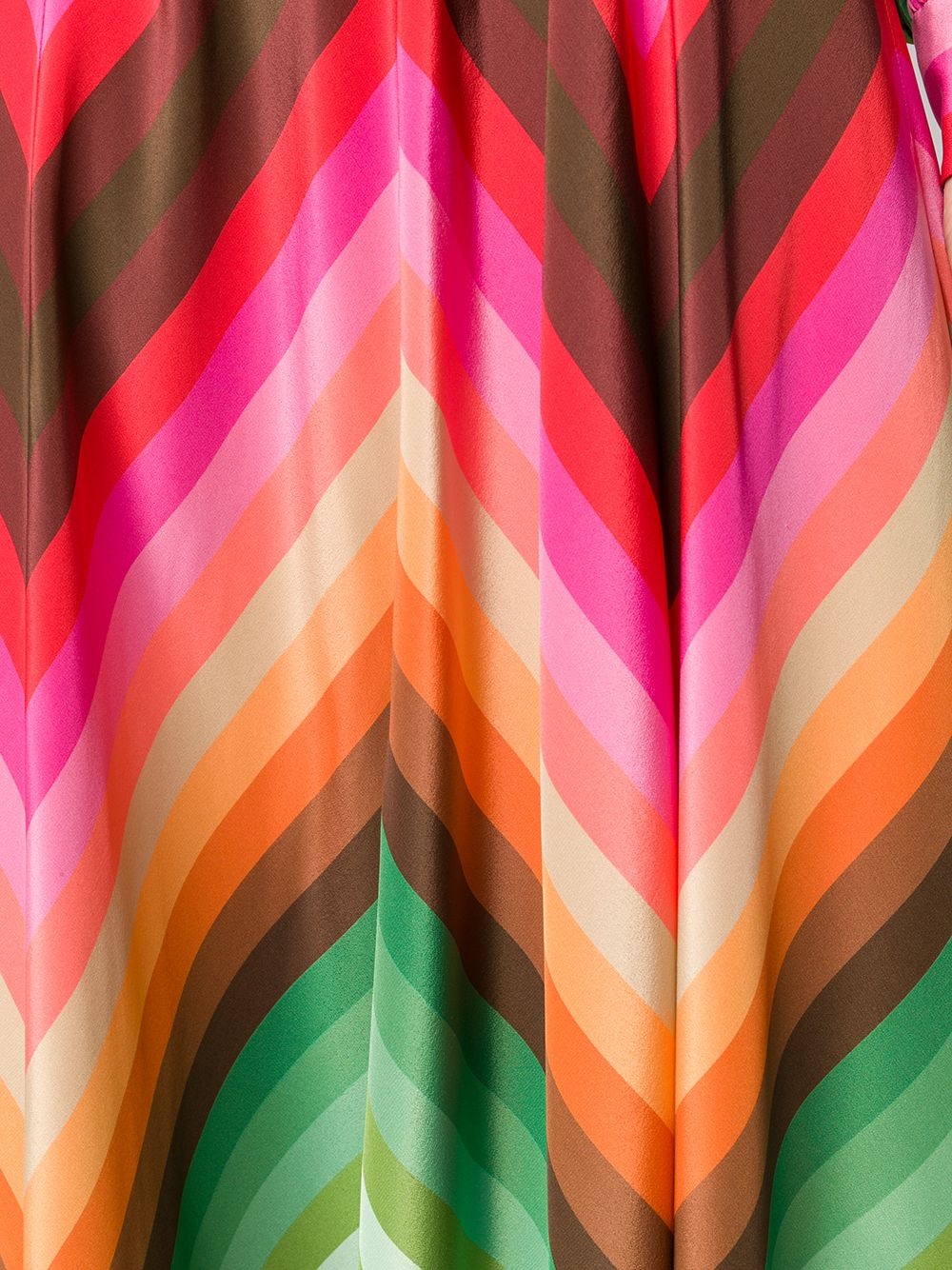 chevron print long dress - 5