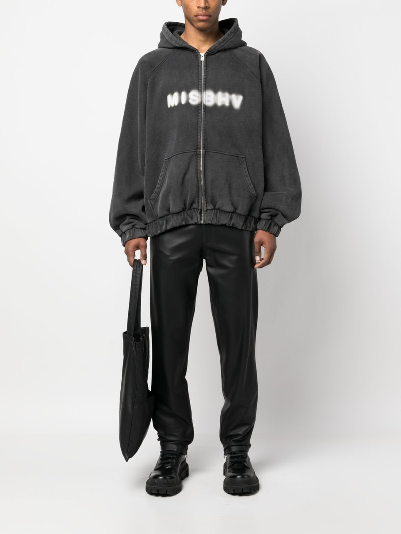 MISBHV logo-print zip-up hoodie outlook