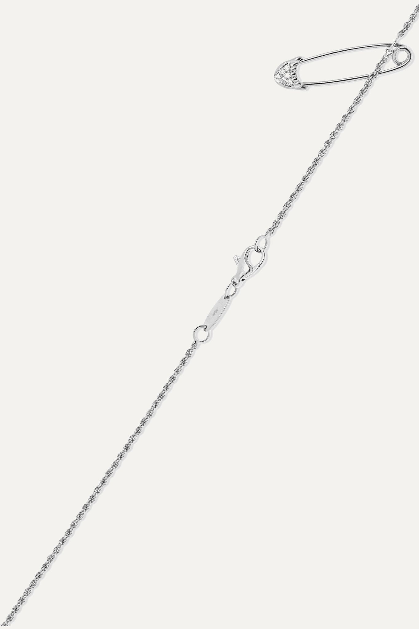 Serpent Bohème 18-karat white gold diamond necklace - 3