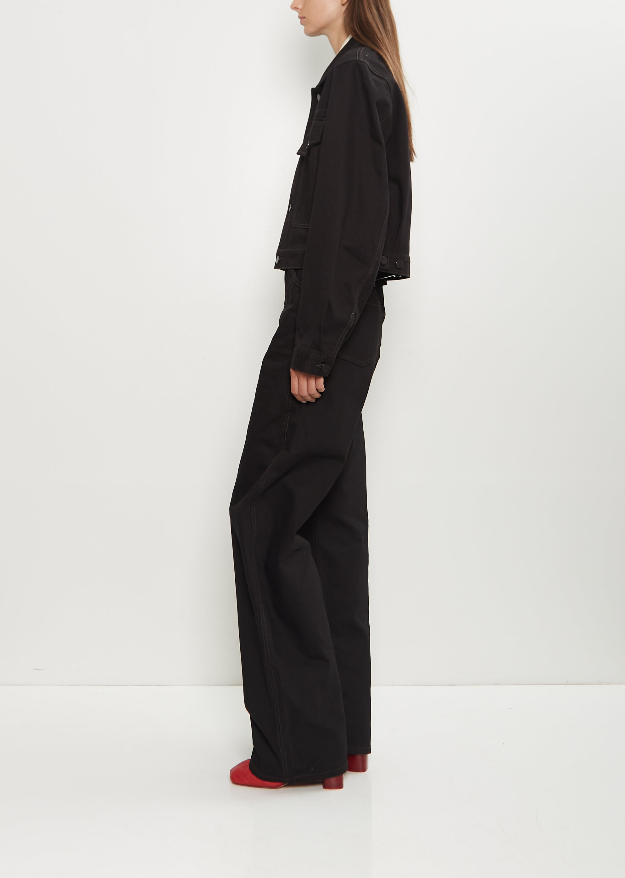 Cropped Denim Blouson - 2