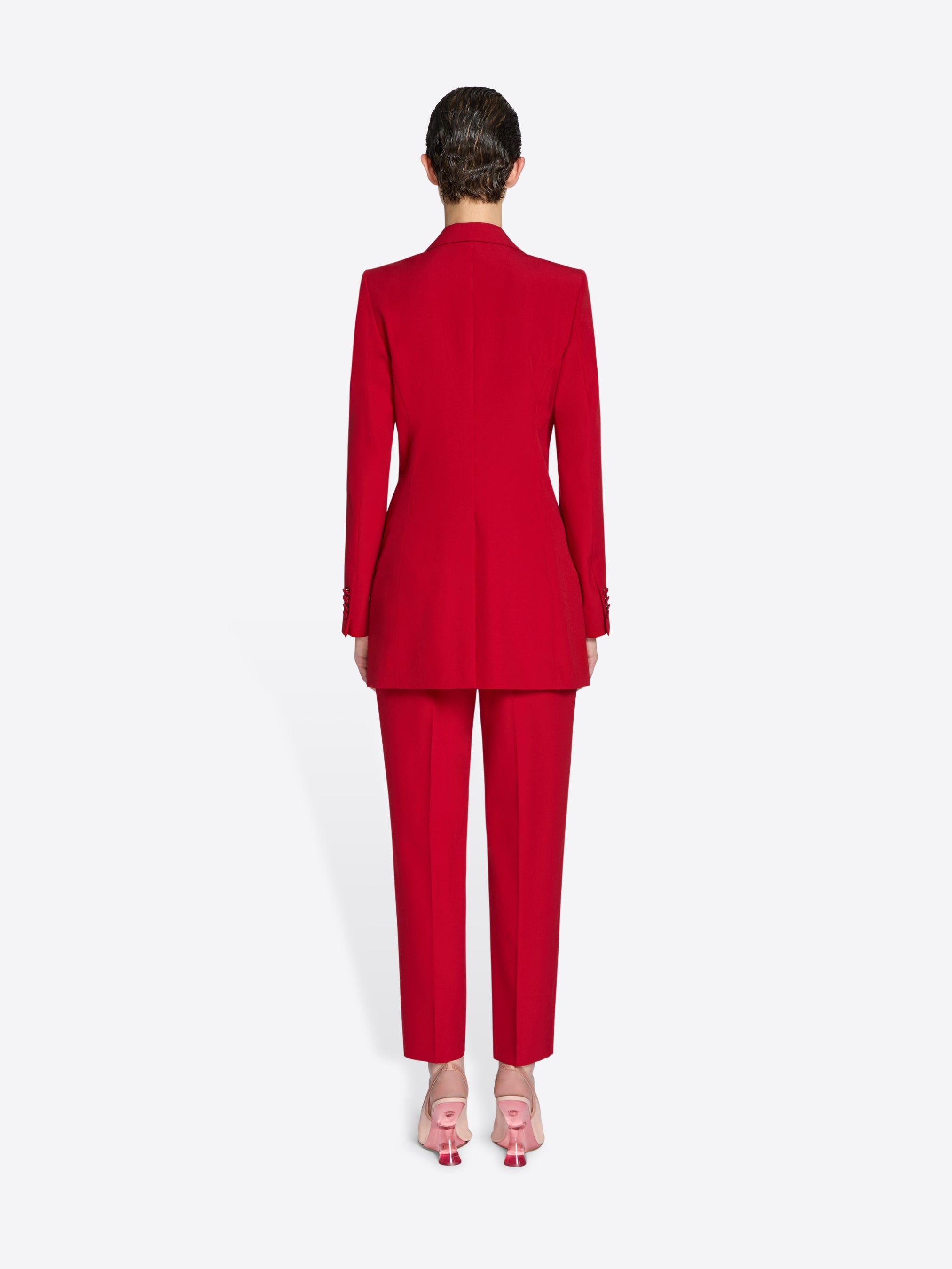FITTED WOOL PANTS - 4