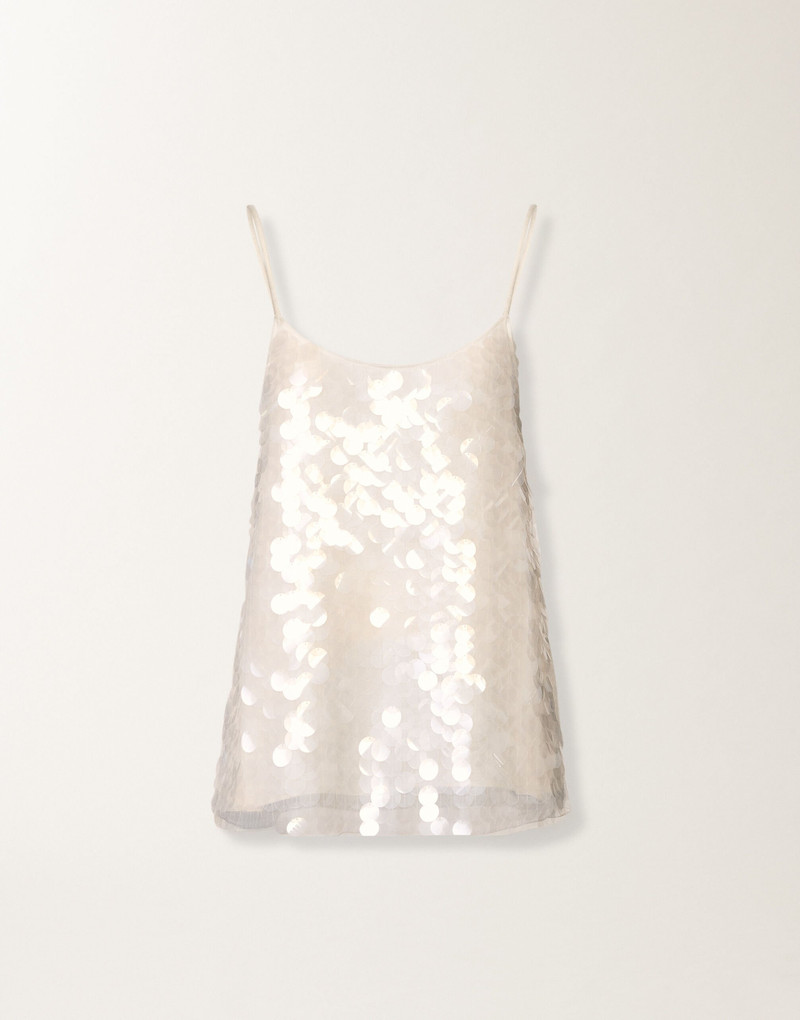 Tank top in brushed merino and mohair 1