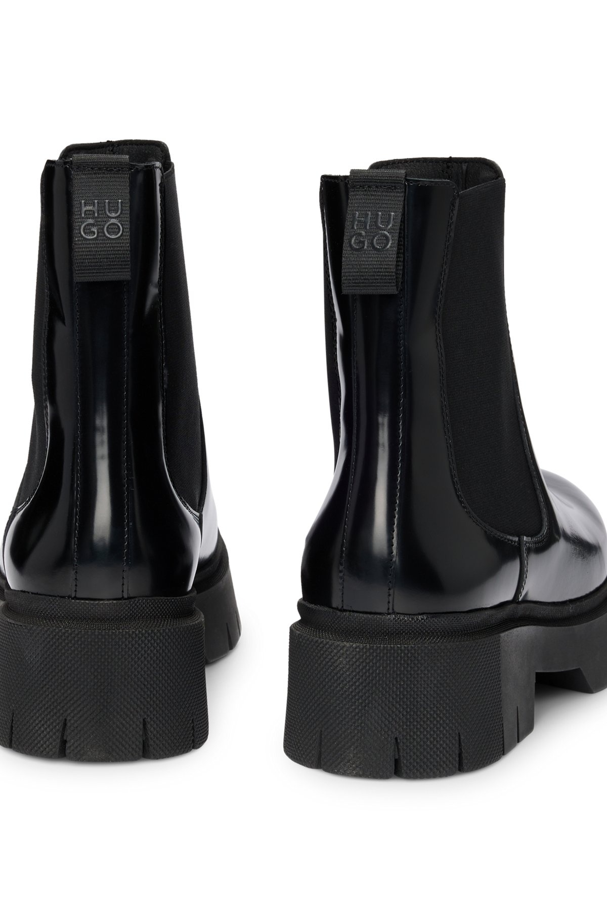 BLOCK-HEEL CHELSEA BOOTS IN FAUX LEATHER - 4