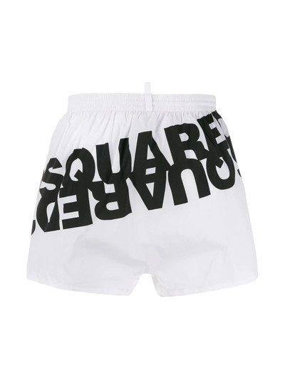 DSQUARED2 logo print swim shorts outlook