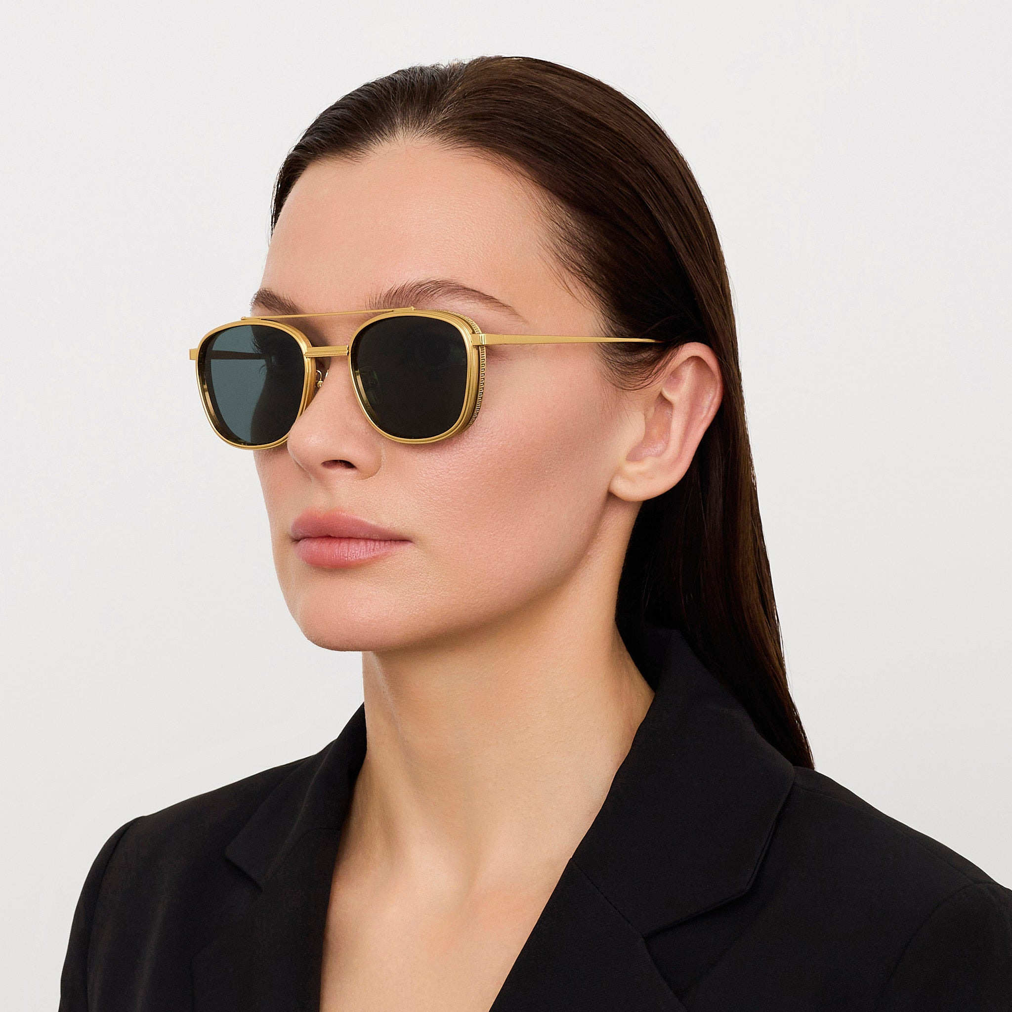 Varo Sunglasses in  Green and Gold - 6