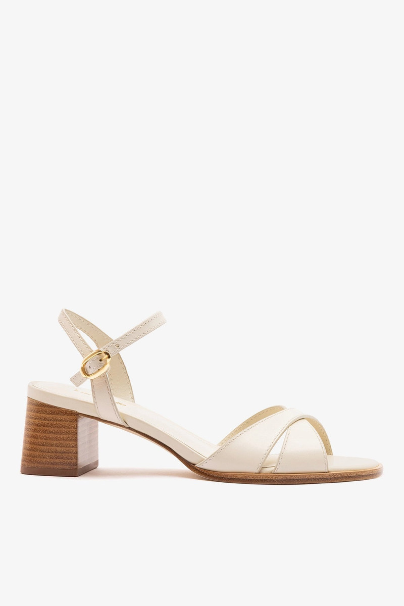 Roma Sandal Ivory Leather 1