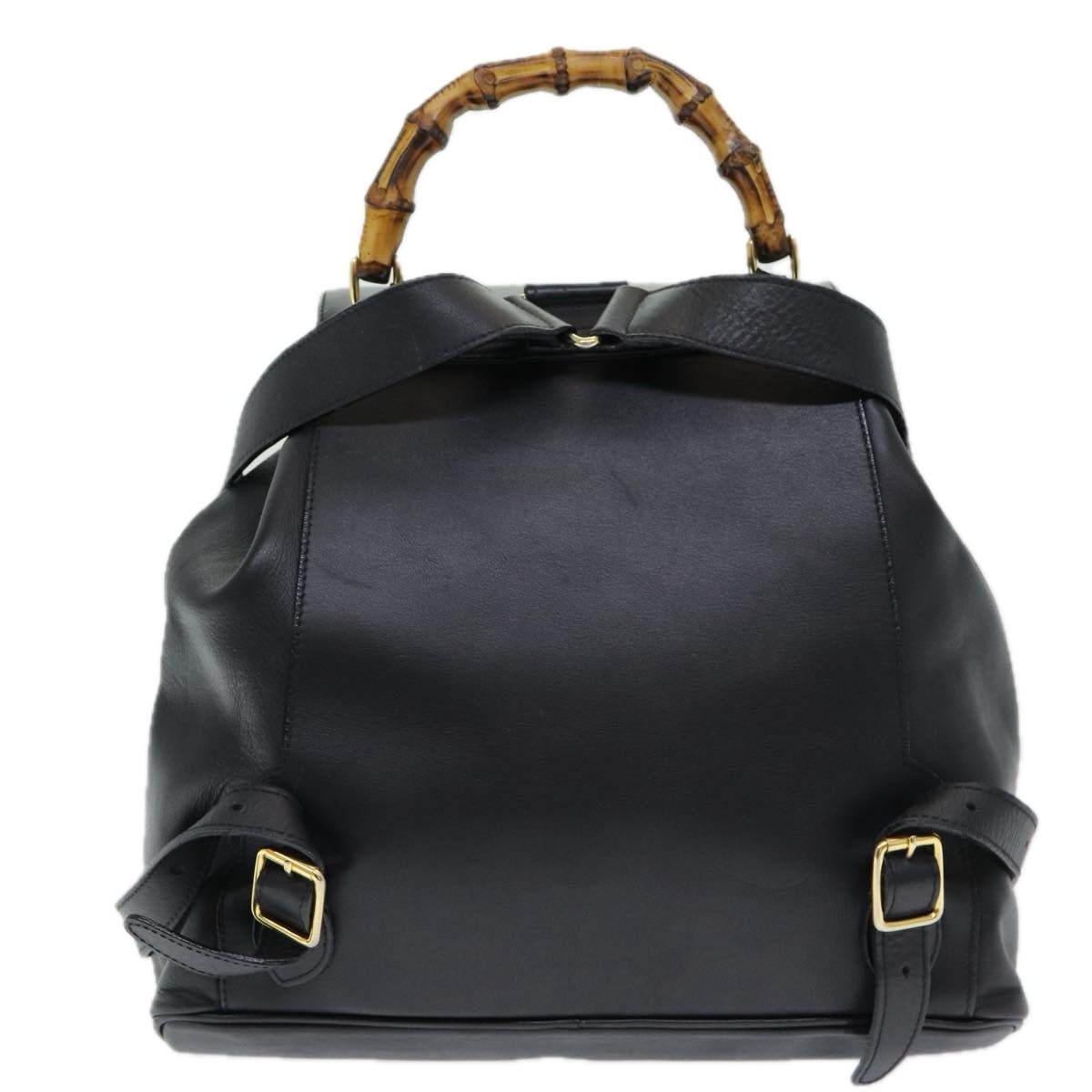 GUCCI Bamboo Backpack Leather Black - 2