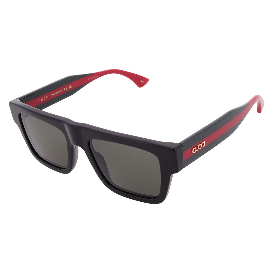 Gucci Grey Rectangular Men's Sunglasses GG1868S 001 53 - 3
