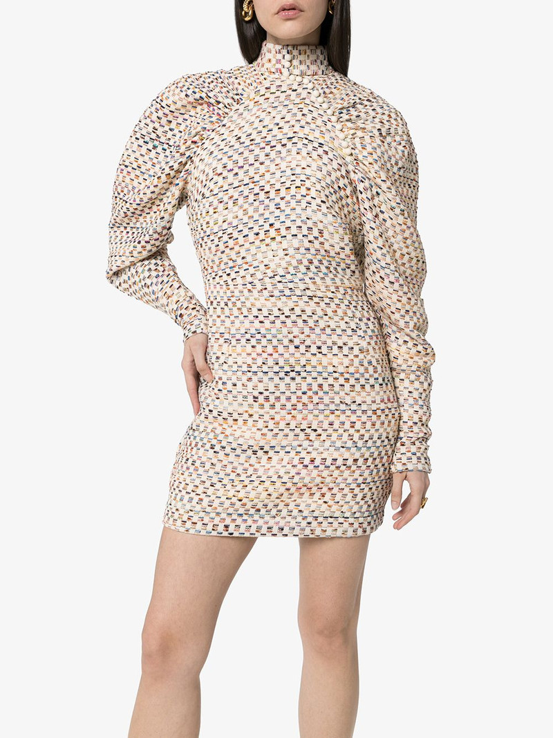 Kim pouf-sleeve mini dress 3