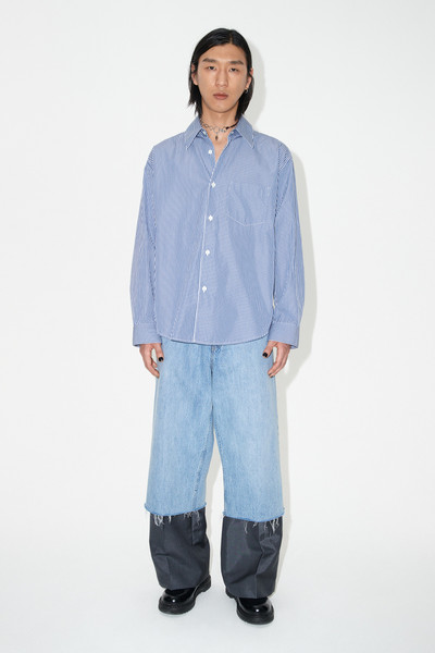 Our Legacy Coco 70s Shirt Blue Mid Mgmt Stripe outlook