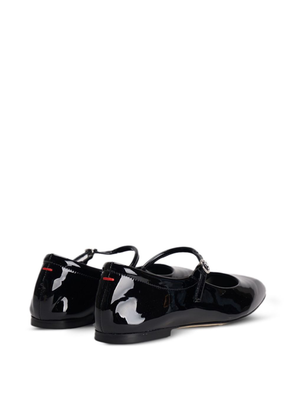 leather buckle-fastening ballet flats - 3