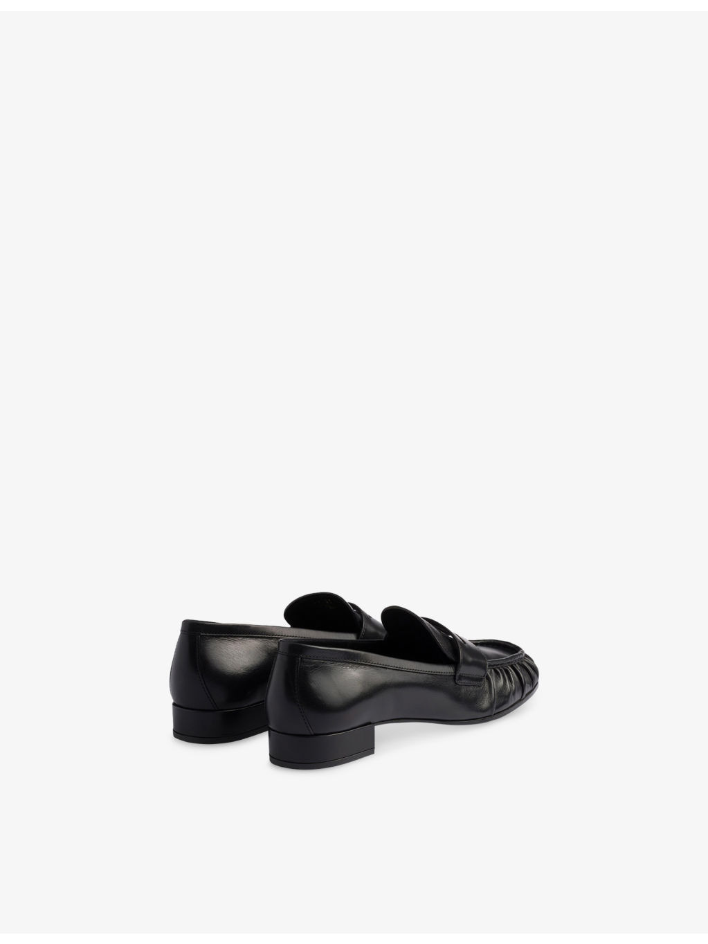 Brand-Foiled Leather Loafers - 4