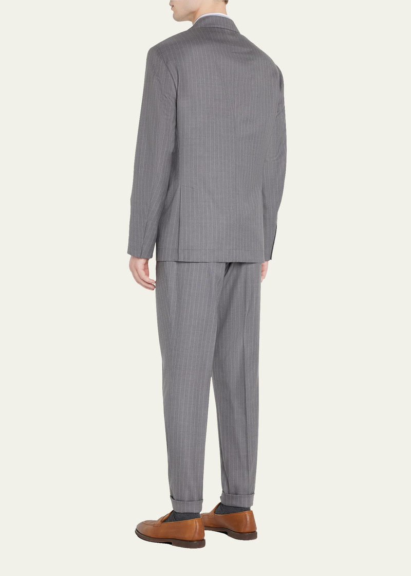 Brunello Cucinelli Men's Pinstripe Super 160s Wool Business Suit outlook