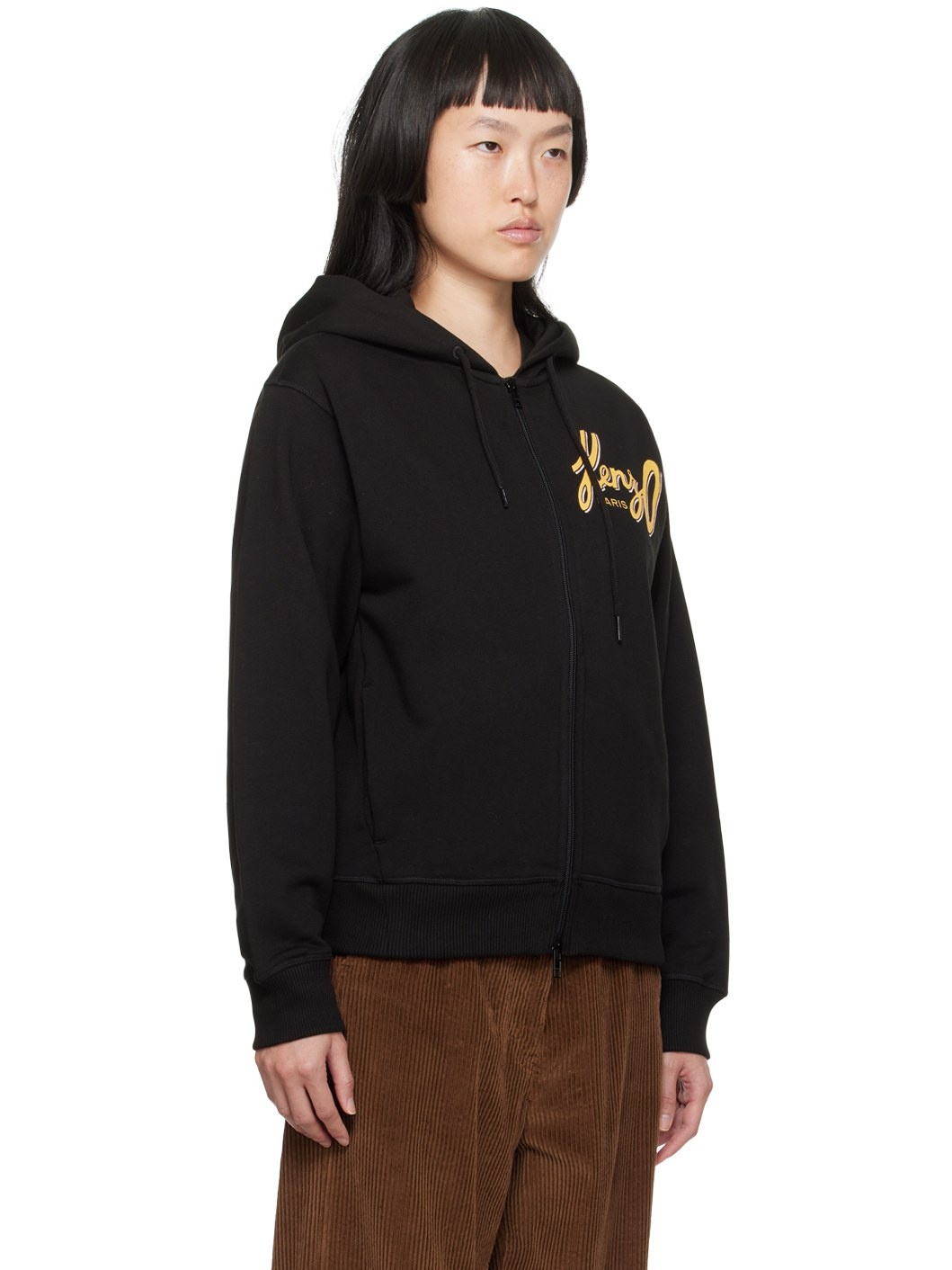 Black Kenzo Paris Graphic Hoodie - 2