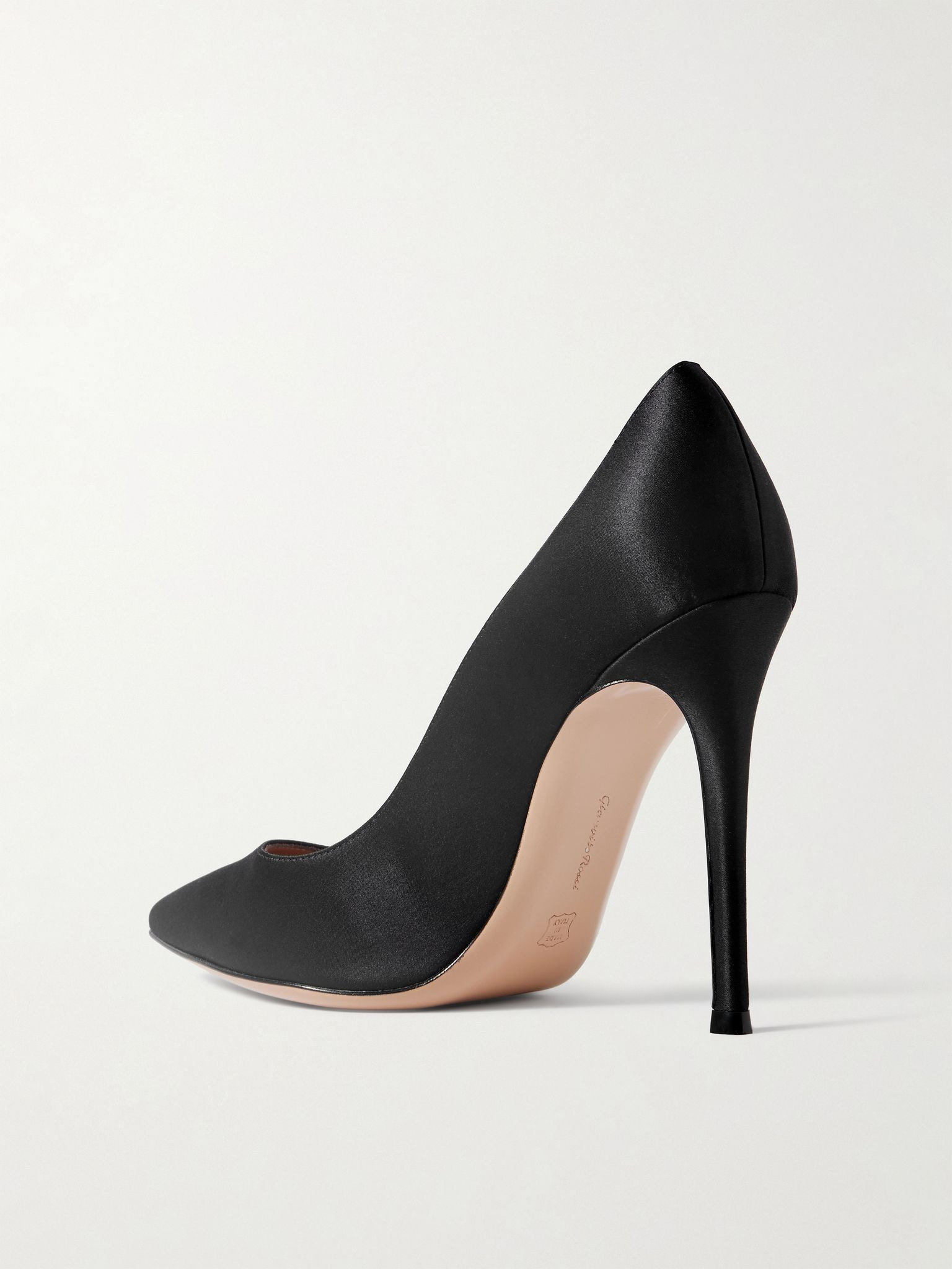 Gianvito 105 satin pumps Black - 3