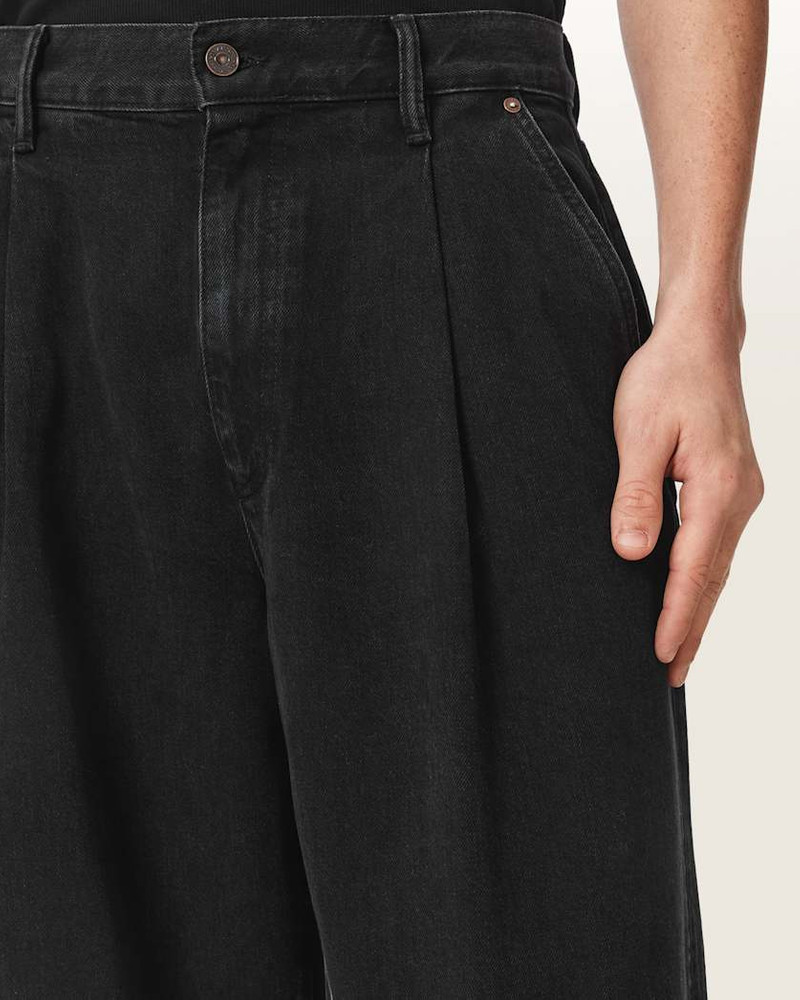 DAZE PLEATED WIDE LEG JEANS 4
